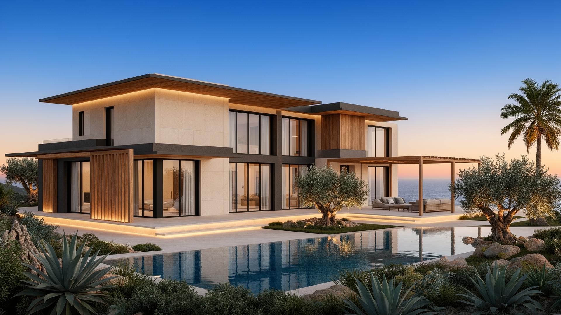 Villa contemporánea frente al Mediterráneo en Sotogrande